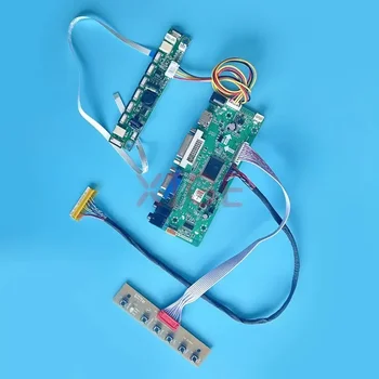 Контрольор карта на Водача LCD монитор е Подходящ за LM185WH2 M185B3 VGA DVI Kit САМ на 30-Пинов LVDS HDMI-Съвместим 1366*768 Екран Лентата с 18,5 