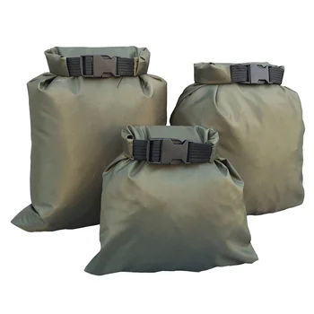3ШТ Водоустойчив Суха чанта за съхранение на Рафтинг, Каране на кану каяк С ценни нетрайни предмети 1.5+2.5+3.5 L